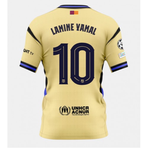 Stroje piłkarskie Barcelona Lamine Yamal #10 Koszulka Wyjazdowej 2025-26 Krótki Rękaw